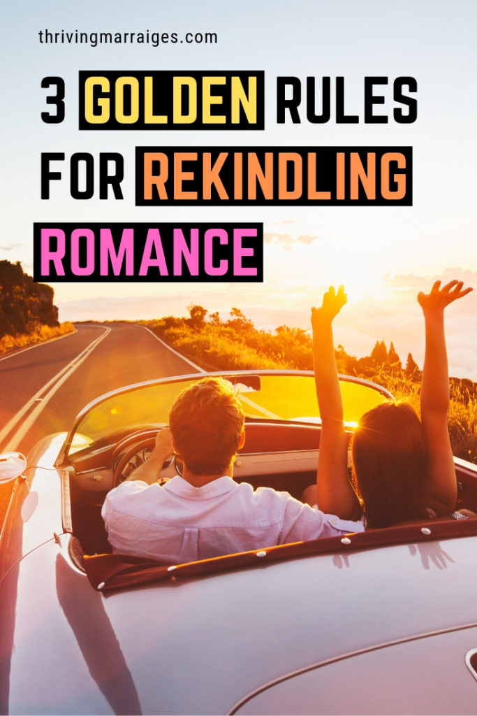 Many couples expect romance to just happen, but we have found that intentionality is the key to rekindling romance. Find out some cool ways to light that fire in your relationship. #marriage #Christianmarriage #Christianhusband #Christianwife #rekindleromance #ThrivingMarriages
